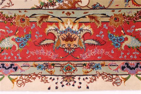 Tabriz Red Hand Knotted 66 X 100 Area Rug 254-29152 Image 7