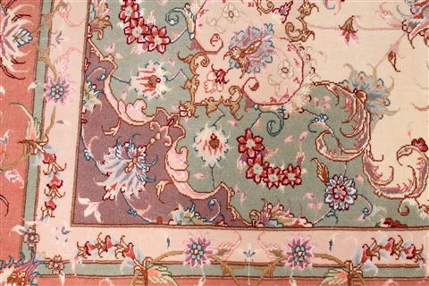 Tabriz Purple Hand Knotted 68 X 98 Area Rug 254-29153 Image 9