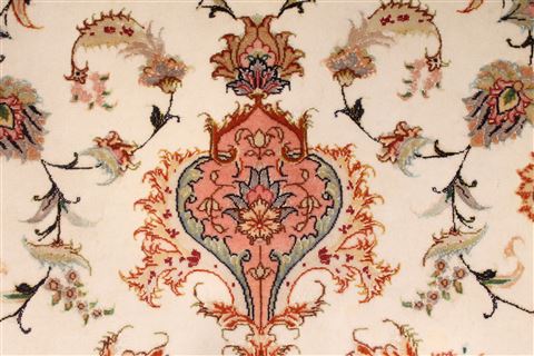 Tabriz Purple Hand Knotted 68 X 98 Area Rug 254-29154 Image 1