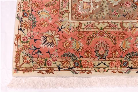 Tabriz Purple Hand Knotted 68 X 98 Area Rug 254-29154 Image 5