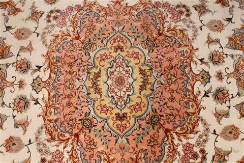 Tabriz Purple Hand Knotted 68 X 98 Area Rug 254-29154 Image 6