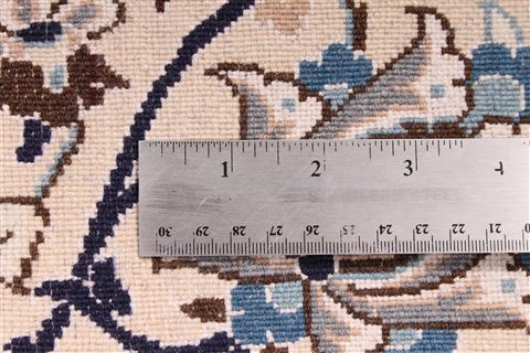 Nain Blue Hand Knotted 69 X 100 Area Rug 254-29155 Image 3