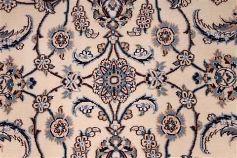 Nain Blue Hand Knotted 69 X 100 Area Rug 254-29155 Image 6