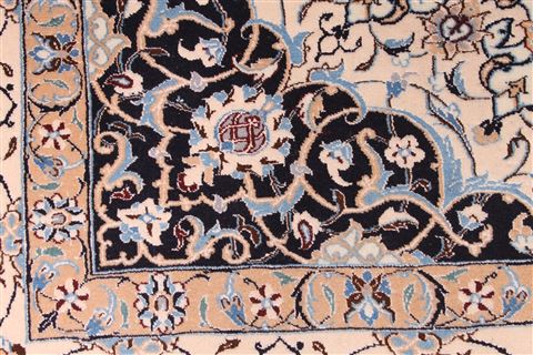 Nain Blue Hand Knotted 69 X 100  Area Rug 254-29157 Image 1