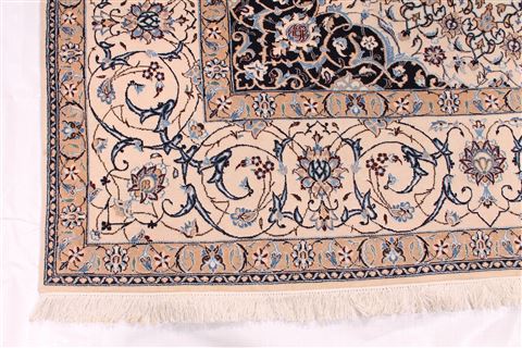 Nain Blue Hand Knotted 69 X 100  Area Rug 254-29157 Image 6