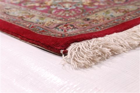 Tabriz Green Hand Knotted 68 X 100 Area Rug 254-29158 Image 7
