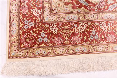 Qum Purple Hand Knotted 66 X 100 Area Rug 254-29159 Image 4