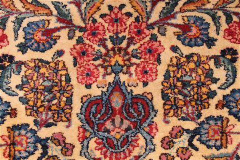 Kerman Blue Hand Knotted 120 X 1410 Area Rug 254-29166 Image 3