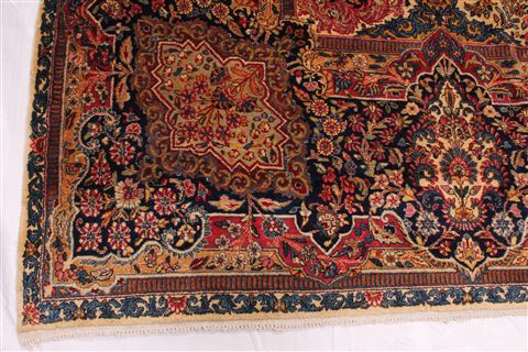 Kerman Blue Hand Knotted 120 X 1410 Area Rug 254-29166 Image 6