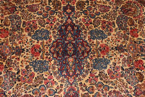 Kerman Blue Hand Knotted 120 X 1410 Area Rug 254-29166 Image 7