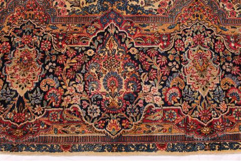 Kerman Blue Hand Knotted 120 X 1410 Area Rug 254-29166 Image 8