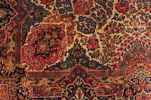 Kerman Blue Hand Knotted 120 X 1410 Area Rug 254-29166 Image 9