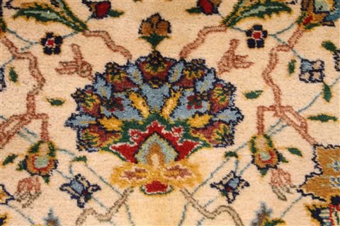 Tabriz Blue Hand Knotted 118 X 150 Area Rug 254-29167 Image 1