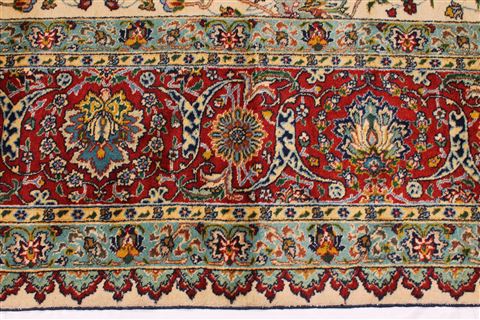 Tabriz Blue Hand Knotted 118 X 150 Area Rug 254-29167 Image 7