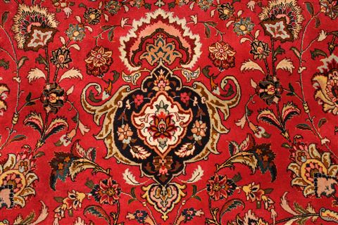Tabriz Blue Hand Knotted 116 X 166 Area Rug 254-29168 Image 1
