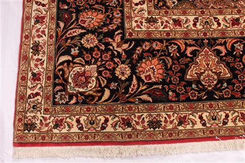 Tabriz Blue Hand Knotted 116 X 166 Area Rug 254-29168 Image 5
