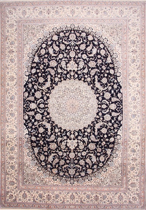 Nain Beige Hand Knotted 114 X 163 Area Rug 254-29172 Image 0