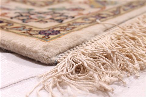 Tabriz Beige Hand Knotted 116 X 168 Area Rug 254-29173 Image 5