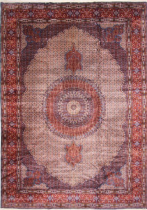 Mood Blue Hand Knotted 117 X 167  Area Rug 254-29174 Image 0