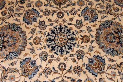 Kashan Blue Hand Knotted 120 X 178 Area Rug 254-29175 Image 2