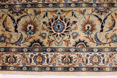 Kashan Blue Hand Knotted 120 X 178 Area Rug 254-29175 Image 3