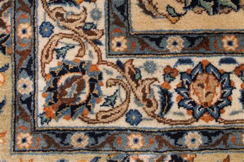 Kashan Blue Hand Knotted 120 X 178 Area Rug 254-29175 Image 4