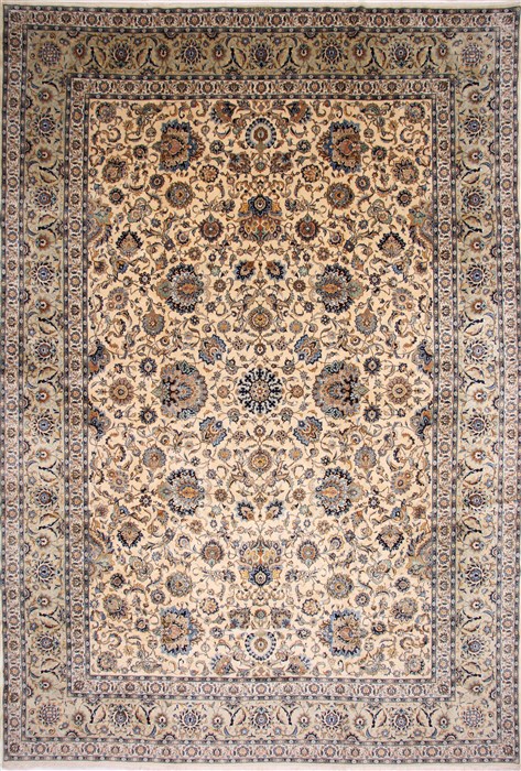 Kashan Blue Hand Knotted 120 X 178 Area Rug 254-29175 Image 0
