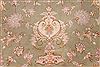 Tabriz Beige Oval Hand Knotted 910 X 131  Area Rug 254-29177 Thumb 3