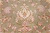 Tabriz Beige Oval Hand Knotted 910 X 131 Area Rug 254-29177 Thumb 3
