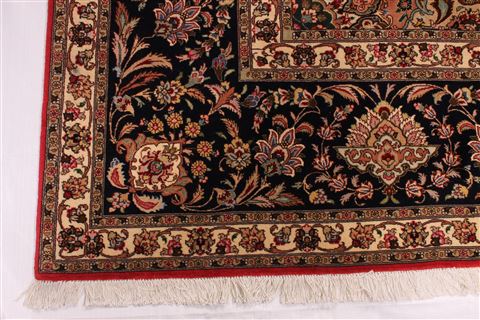 Tabriz Green Hand Knotted 910 X 132 Area Rug 254-29179 Image 5