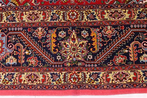 Tabriz Blue Hand Knotted 99 X 1210 Area Rug 254-29181 Image 4