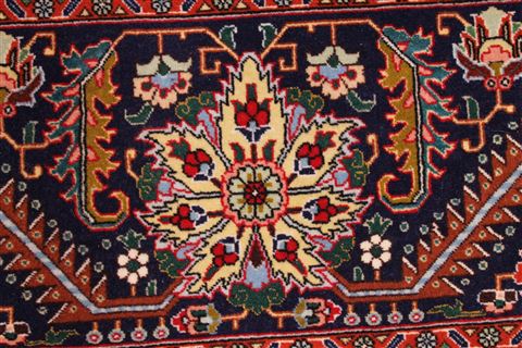 Tabriz Blue Hand Knotted 99 X 1210 Area Rug 254-29181 Image 6