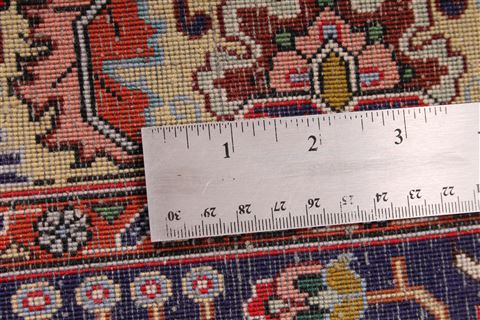 Tabriz Blue Hand Knotted 99 X 1210 Area Rug 254-29181 Image 7