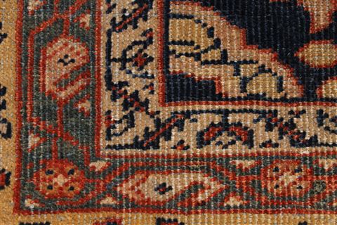 Mahal Beige Hand Knotted 107 X 127 Area Rug 254-29182 Image 1