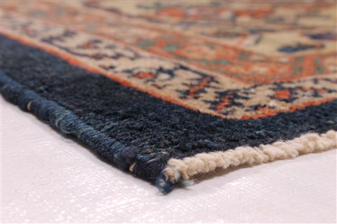 Mahal Beige Hand Knotted 107 X 127 Area Rug 254-29182 Image 4