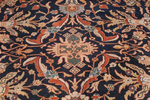 Mahal Beige Hand Knotted 107 X 127 Area Rug 254-29182 Image 6