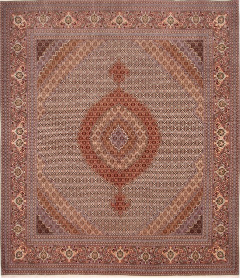 Mahi Beige Square Hand Knotted 910 X 114 Area Rug 254-29185 Image 0