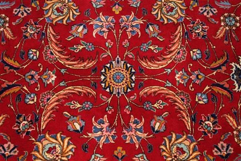 Tabriz Red Hand Knotted 910 X 132 Area Rug 254-29186 Image 2