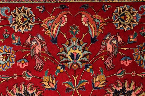 Tabriz Red Hand Knotted 910 X 132 Area Rug 254-29186 Image 5