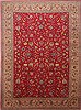 Tabriz Red Hand Knotted 910 X 132  Area Rug 254-29186 Thumb 0