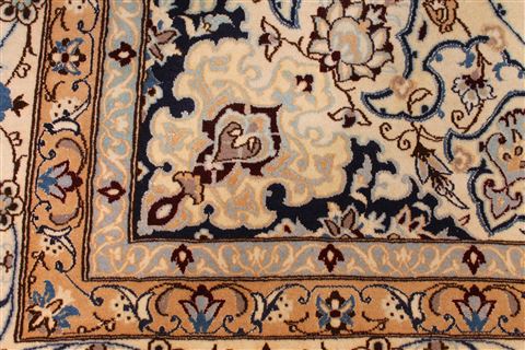 Nain Blue Hand Knotted 910 X 134 Area Rug 254-29187 Image 3