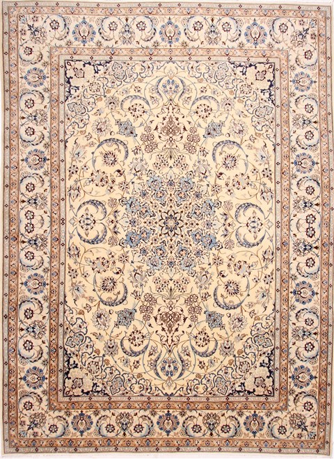Nain Blue Hand Knotted 910 X 134 Area Rug 254-29187 Image 0