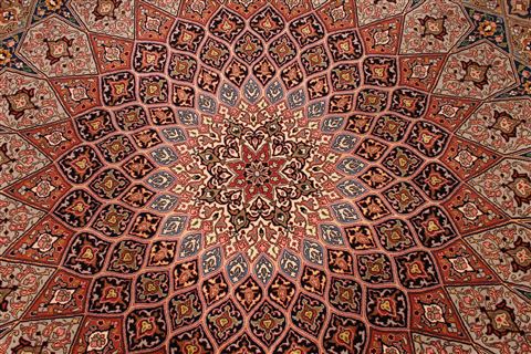 Tabriz Blue Hand Knotted 911 X 131 Area Rug 254-29188 Image 6