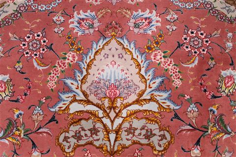 Tabriz Purple Hand Knotted 100 X 135 Area Rug 254-29190 Image 1
