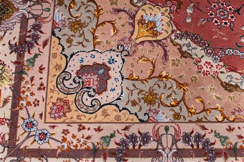 Tabriz Purple Hand Knotted 100 X 135 Area Rug 254-29190 Image 8