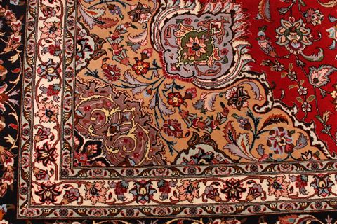 Tabriz Red Hand Knotted 99 X 1211 Area Rug 254-29192 Image 1