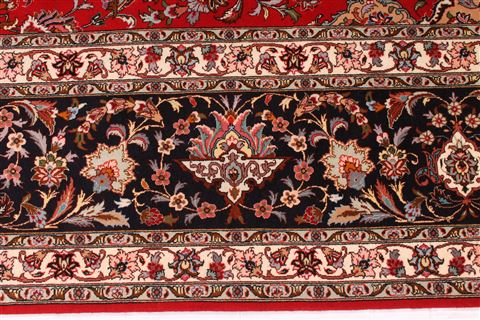 Tabriz Red Hand Knotted 99 X 1211 Area Rug 254-29192 Image 7