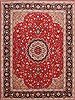 Tabriz Red Hand Knotted 99 X 1211 Area Rug 254-29192 Thumb 0