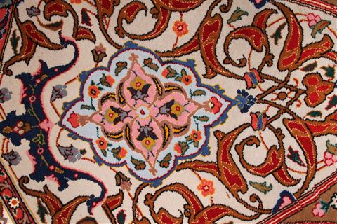 Tabriz Blue Hand Knotted 911 X 132 Area Rug 254-29197 Image 1