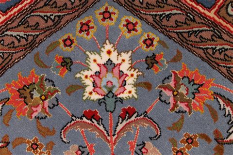 Tabriz Blue Hand Knotted 911 X 132 Area Rug 254-29197 Image 3